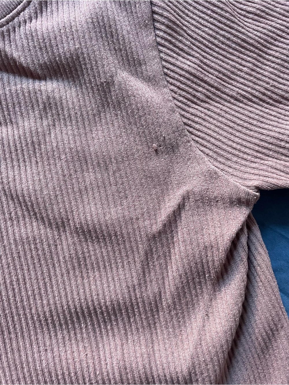 Pink Ribbed Short Sleeve Top - Picture 3 of 4